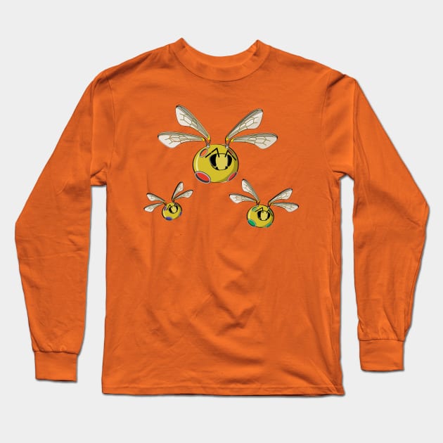 Robo Bees Long Sleeve T-Shirt by shauniejdesigns